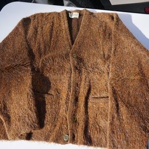 Vintage "Campus" Mohair Cardigan Sweater